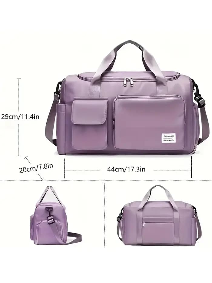 UNIXINU Sac de voyage à main de grande capacité pour week-end Sacs de sport de nuit avec compartiment à chaussures