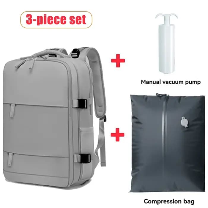 Sac à dos de voyage sous vide avec pompe