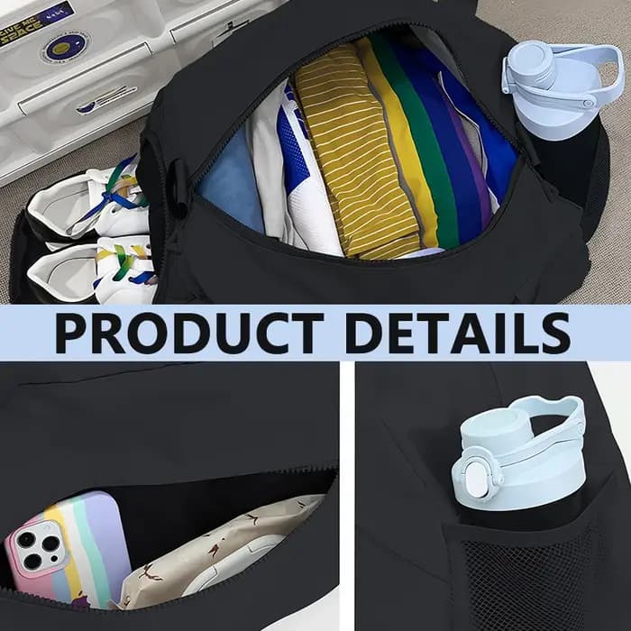 Sac à bandoulière de voyage de grande capacité pour hommes
