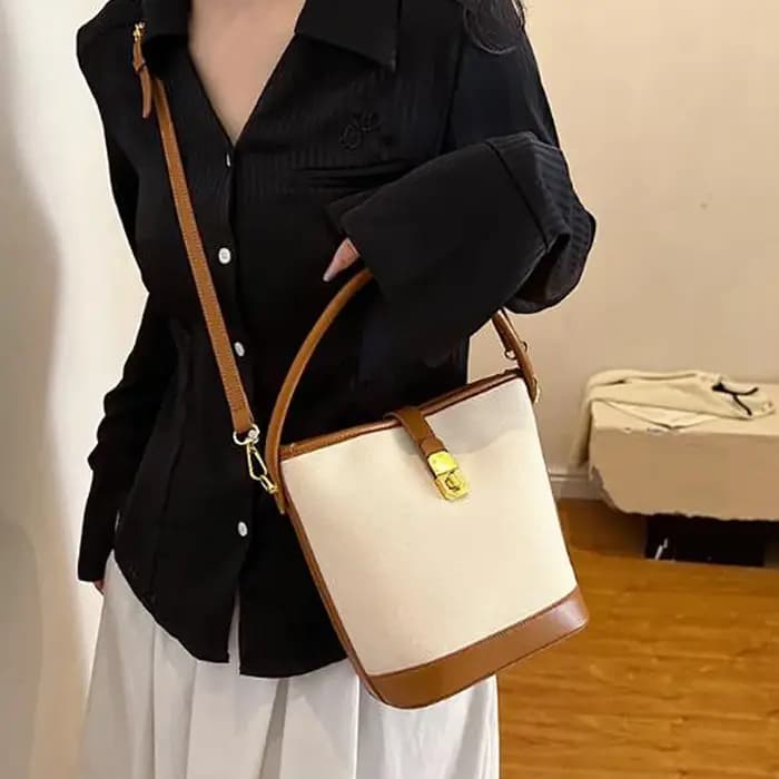 Sac messager en PU, sac bandoulière tendance avec sangle réglable