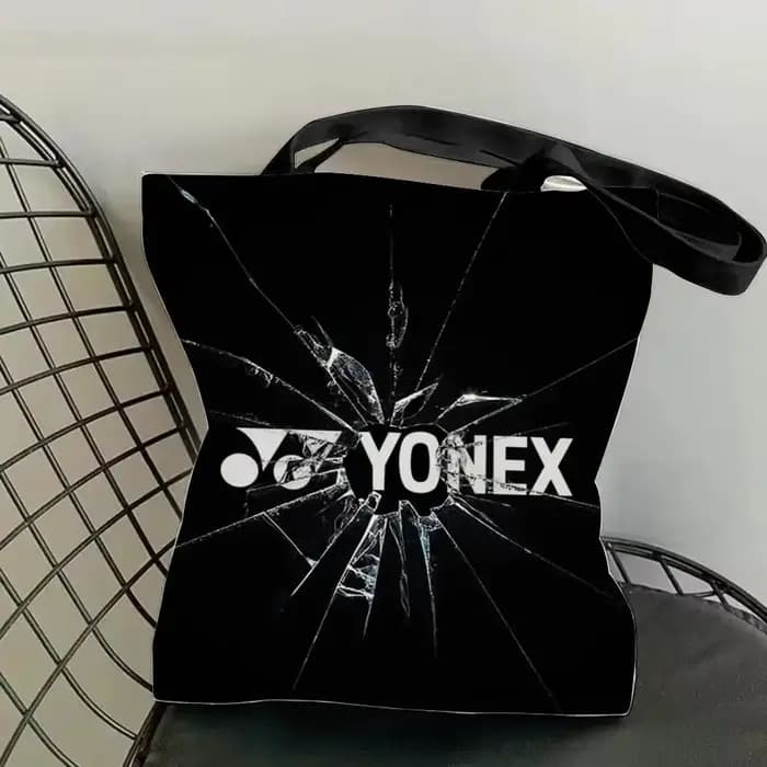 Sacs de rangement de luxe Y-Yonex, sac fourre-tout en toile, imprimé double face, léger, sac de voya