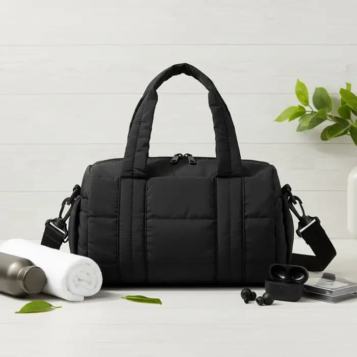 Sac de voyage matelassé en nylon pour femmes avec bandoulière réglable, sacs bandoulière pour le spo