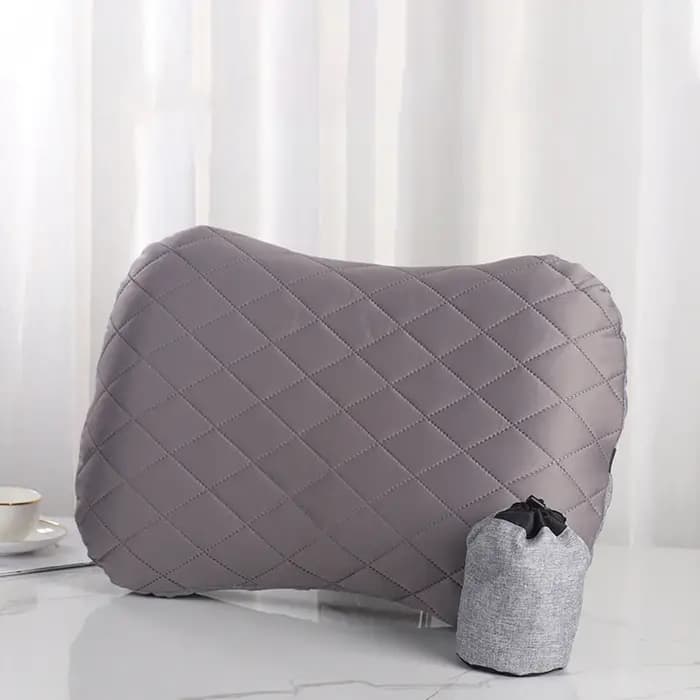 Oreiller gonflable portable pour voyage en extérieur, coussin de camping, plage, voiture, hôtel, appui-tête pliable, accessoires pour tente de couchage