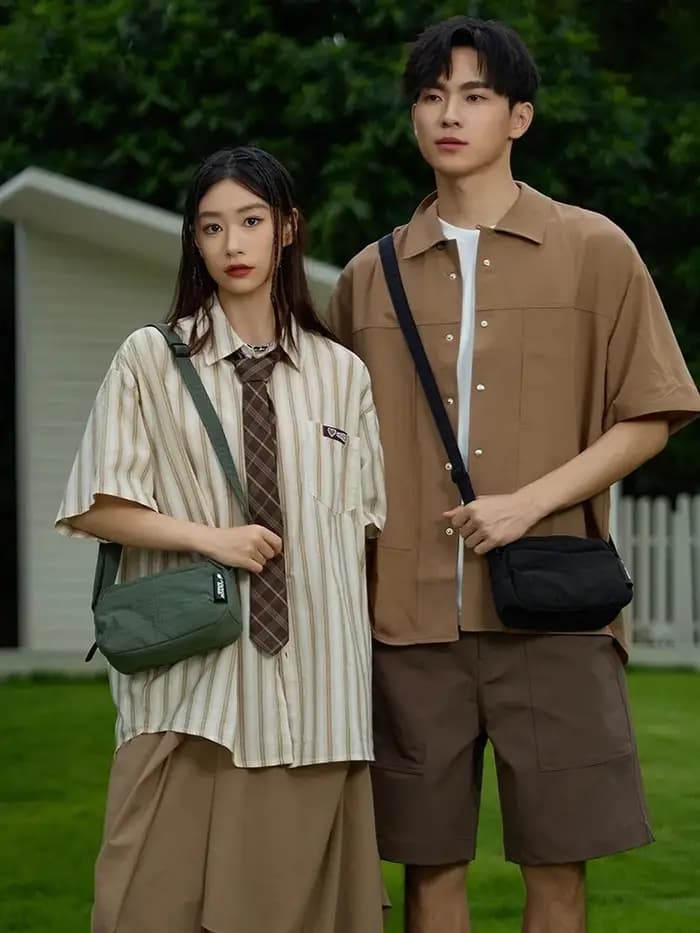 EPOL mode voyage sacs à bandoulière 2025 femme homme unisexe petit sac carré en Nylon imperméable Ou