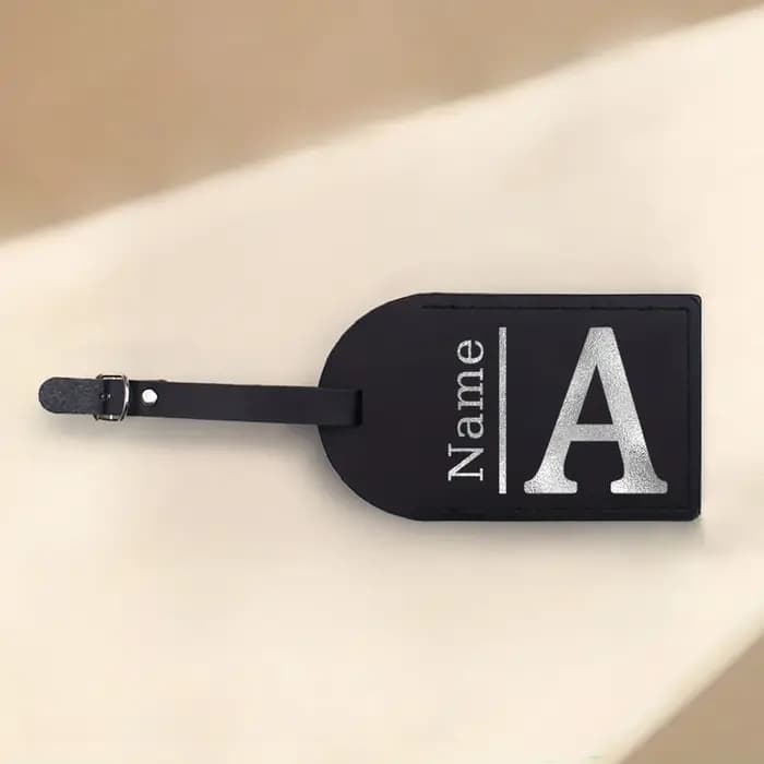 Lettre personnalisée avec nom monogramme étiquette de bagage en cuir Pu pour valise bagages sac à ma