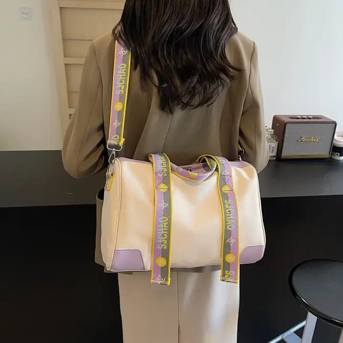 2026 plus récent sac de voyage à main polyvalent à la mode avec lettre sangle sac à bandoulière sac à bagages