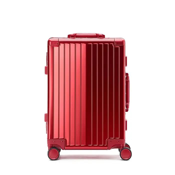 Valise à bagages entièrement en alliage d'aluminium et magnésium, valise d'embarquement de 20 pouces