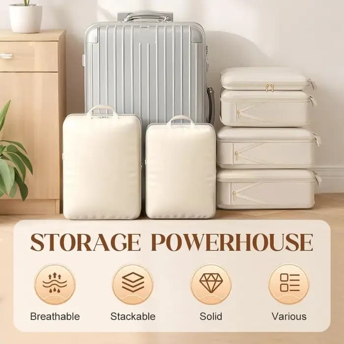 Organisateur auto-compressible ultra-compact