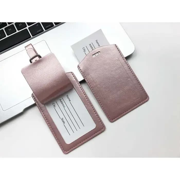 Étiquette de nom de bagage de voyage de valise en cuir d'unité centrale de faveur de mariage portatif