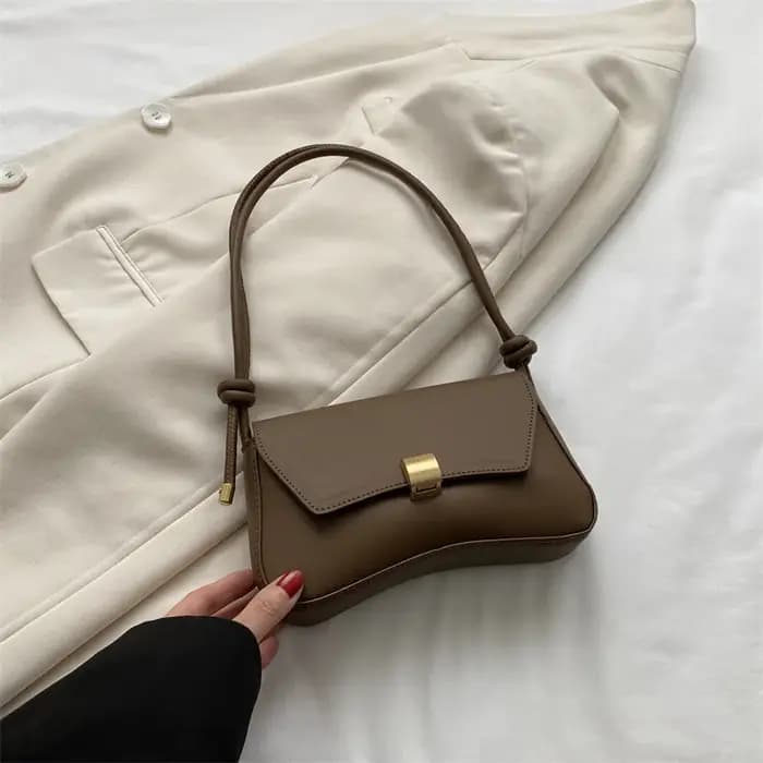 Sac à main Simple à boucle en métal