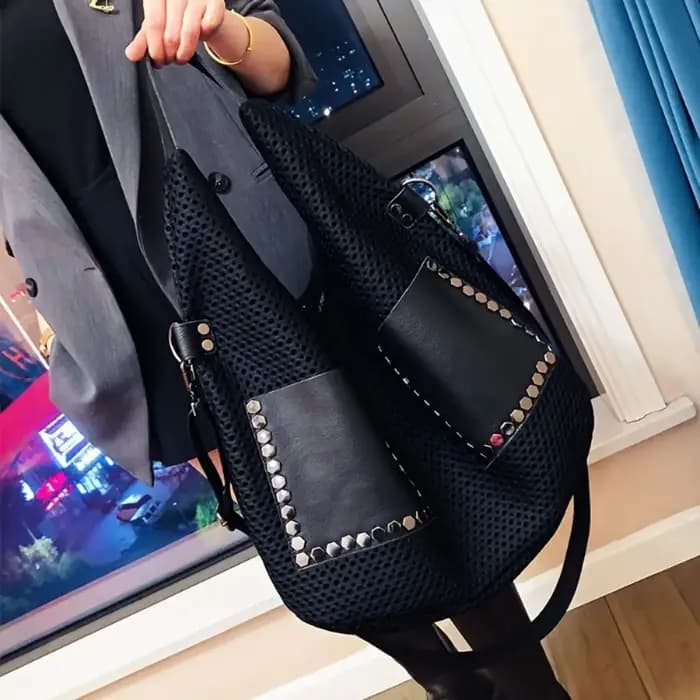 Sac à main rétro en maille