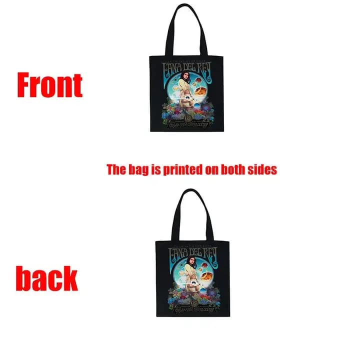 Lana Del Rey-Sac à provisions en toile tissée
