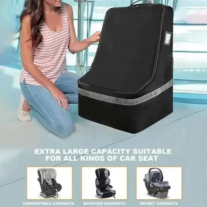 Sac de voyage pliable pour siège auto avec sangles pour sac à dos – Conception résistante à l'eau