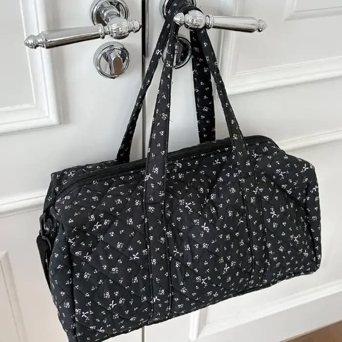 Sac de voyage matelassé floral léger grande capacité