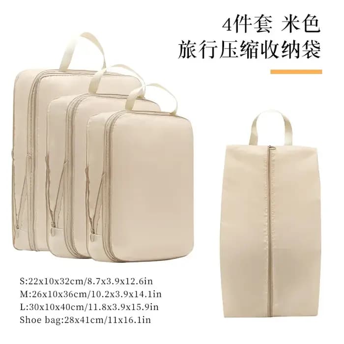 Sac de Cubes d'emballage à Compression de voyage