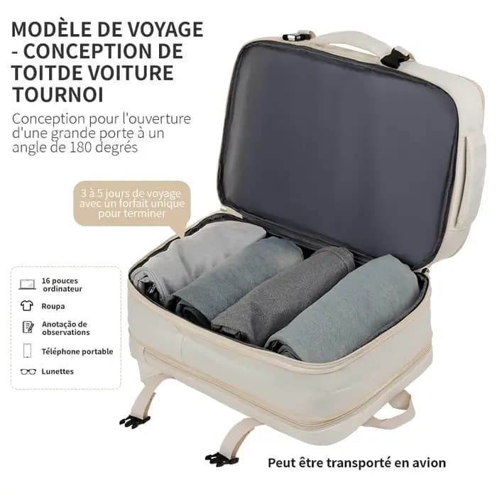 Nouveau sac à dos spécifique à l'avion