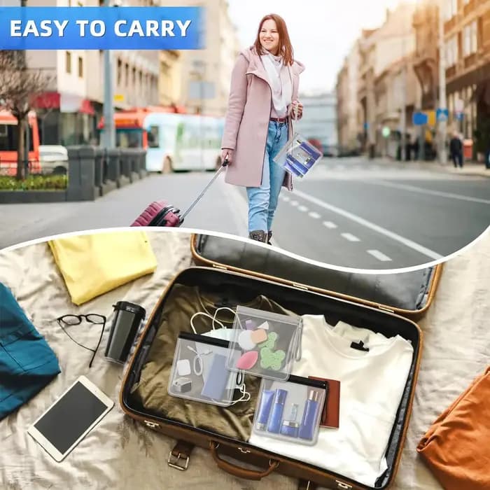 Sac de toilette transparent pour bagages