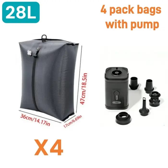 Sacs de compression sous vide pour bagages de voyage