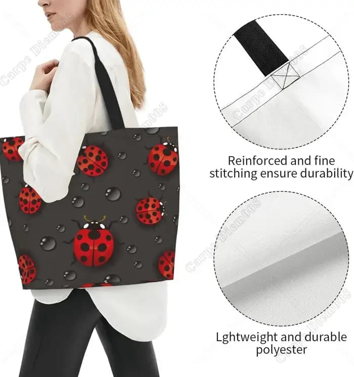Sac fourre-tout imperméable réutilisable pour femme