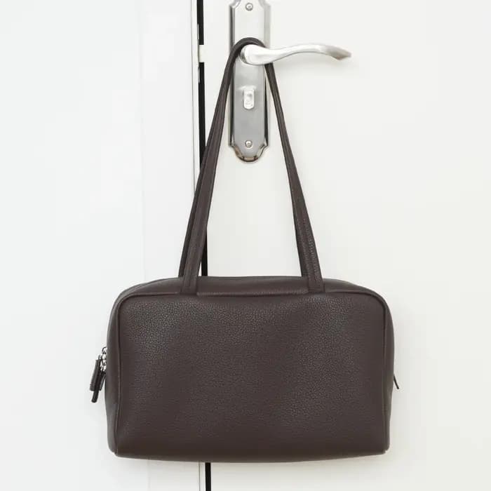 Sac à main en cuir d'agneau, sac bowling, sac à bandoulière, sac sous le bras, sac pour femme, sac e