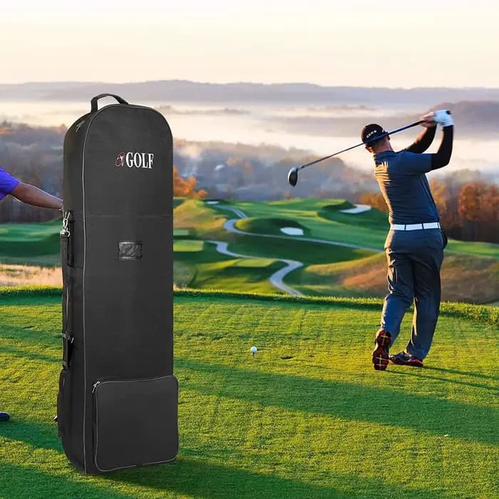 Sacs de voyage pour clubs de golf avec roulettes et bretelles amovibles, housse de protection pliable pour clubs de golf, sac de voyage pour avions