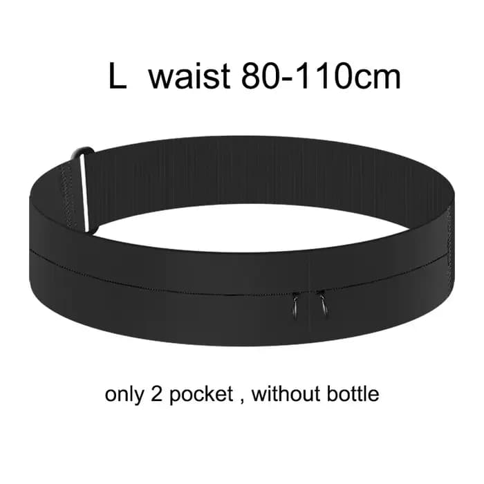 Ceinture de course avec porte-bouteille, sac banane de sport pour femme, pochette téléphone pour hom