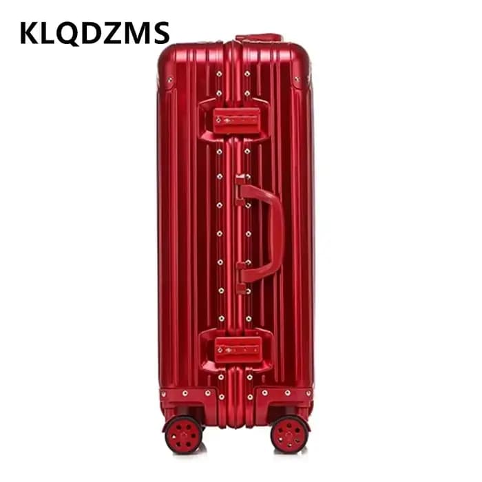 KLQDZMS 20 "24" 26 "29 pouces bagages d'affaires tout en aluminium magnésium alliage boîte d'embarquement grande capacité boîtier de chariot valise pour hommes