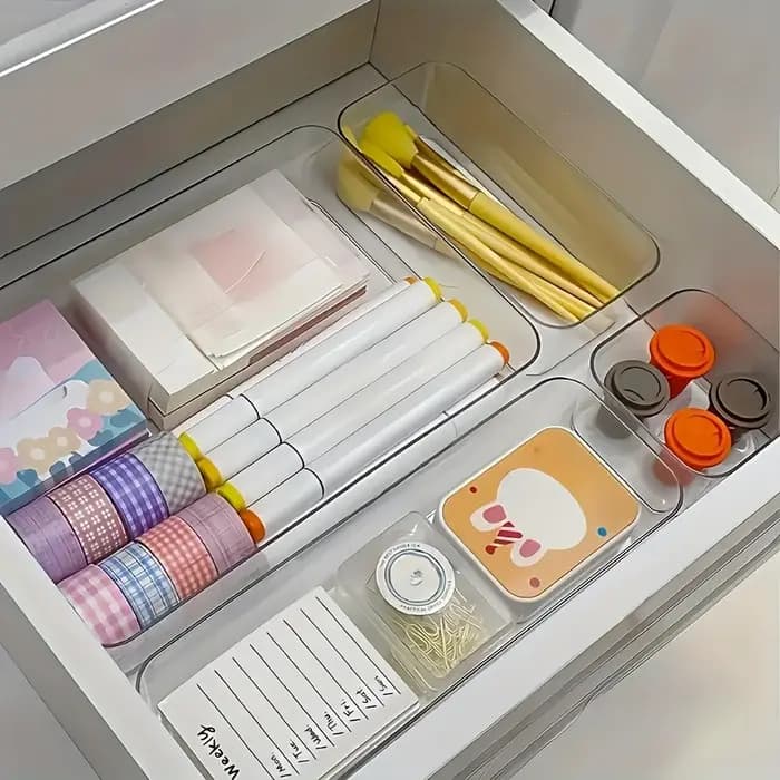 Boîte de rangement pour cosmétiques et papiers