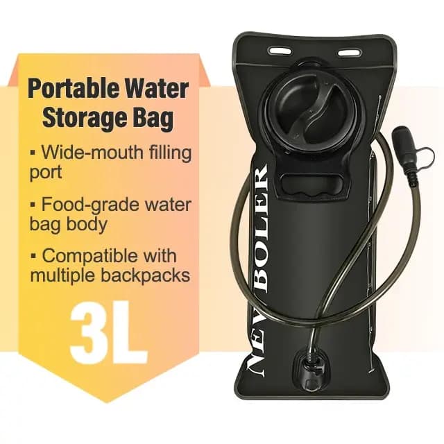 Sac d'hydratation 1, 5L/2L/3L Grande Capacité – Sac à Dos