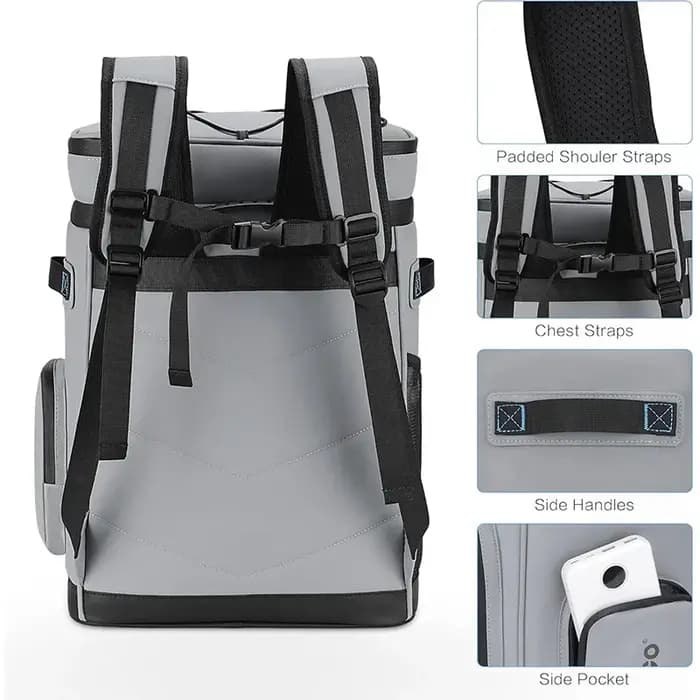 Sac à dos isotherme imperméable de 30 L pour hommes et femmes