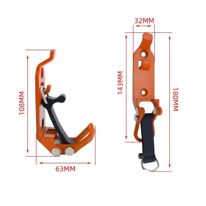 Clip de fixation noir pour porte-bagages de toit