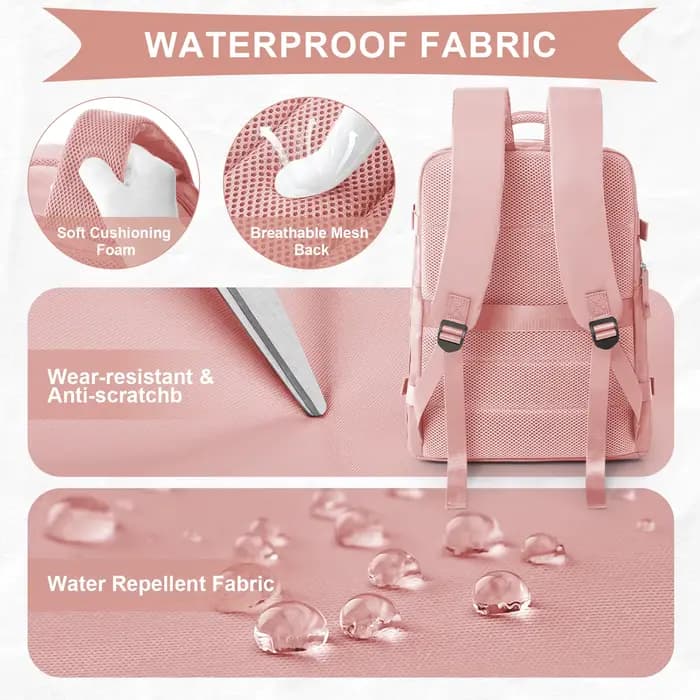 Lot de 3 sacs à dos de cabine Ryanair 40x30x20cm avec pompe manuelle et compression sous vide - Sac de voyage en nylon durable pour les courts séjours