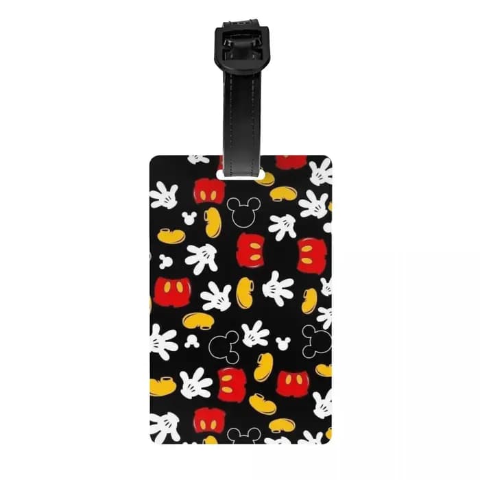 Étiquette de bagage personnalisée M-Mouse pour valises, étiquettes de bagage tendance, dessins animé