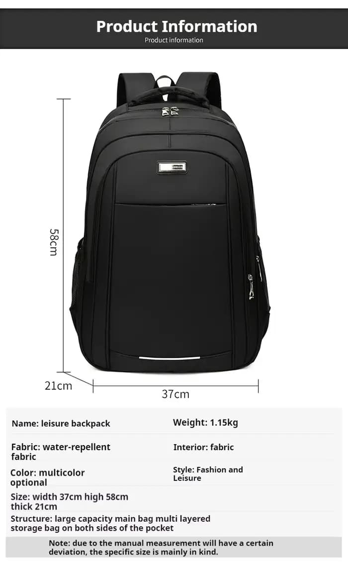 Sac à dos grande capacité 70L pour homme