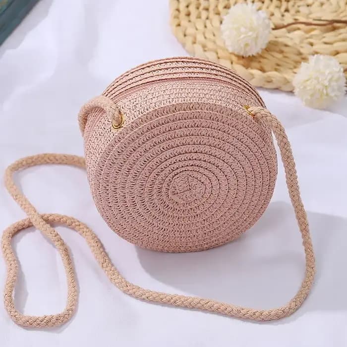 Sac de paille en paille pour femmes et filles
