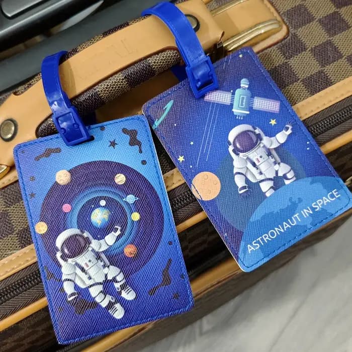 Étiquette à bagages créative astronaute