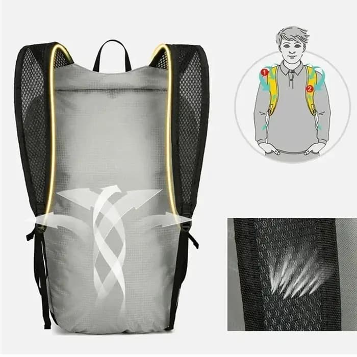 Sac à dos pliable léger et imperméable de 20 L pour femmes et hommes