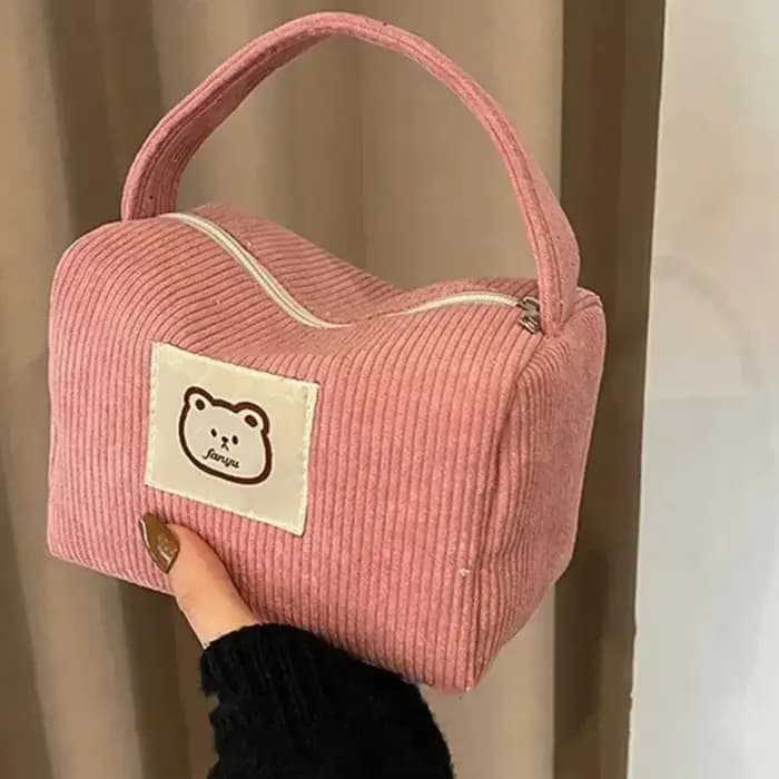 Sacs à cosmétiques en peluche pour femmes