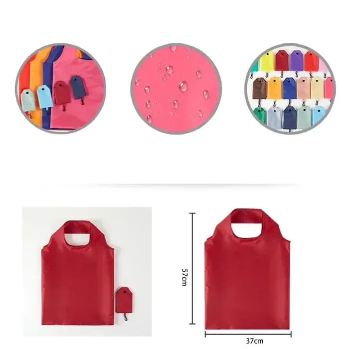 Sac de courses pliable écologique – Fourre-tout réutilisable de couleur unie pour femmes