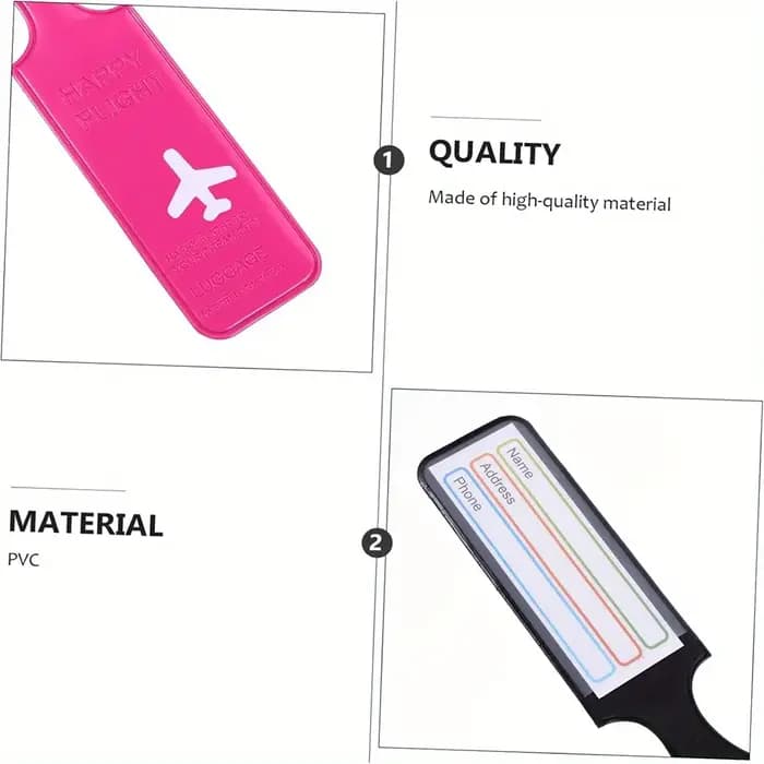 Étiquettes de bagage d'identification Anti-perte de couleurs mélangées