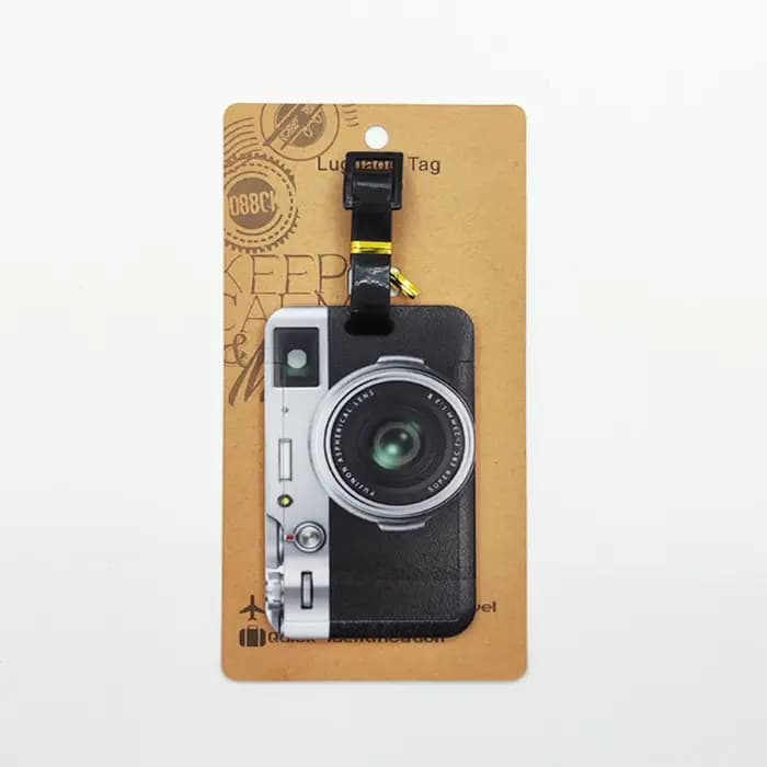 Étiquette de bagage pour appareil photo