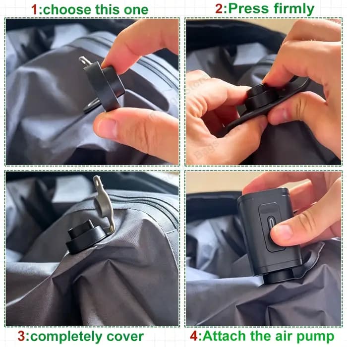 Sacs sous vide pour bagages de voyage avec pompe (DOUBLE CLIC POUR COMMENCER)
