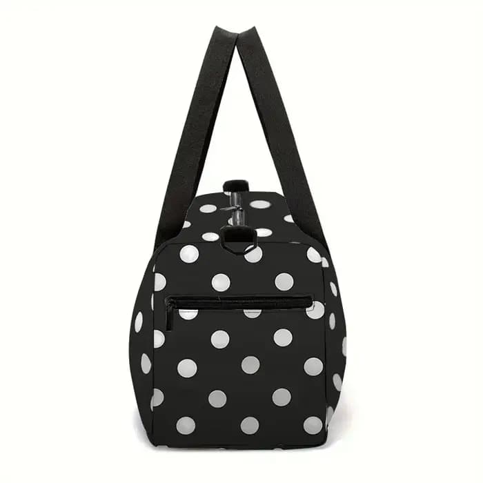 Sac de voyage grande capacité blanc et noir pour garçons et filles