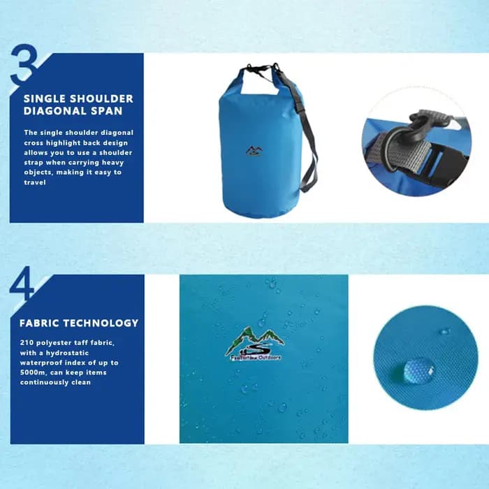 Sac étanche 10/20L pour camping