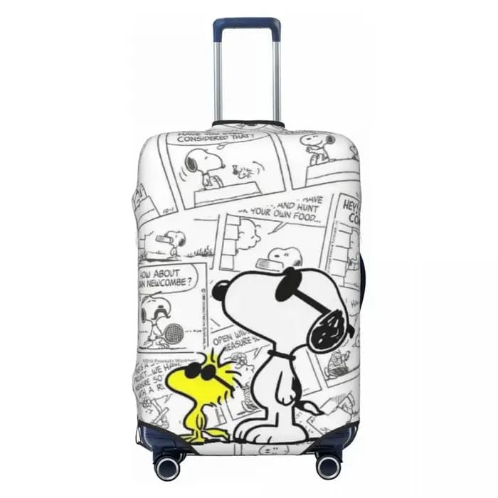 Housse de protection personnalisée pour valise S-Dog-Snoopyes, style rétro, lavable, motif de bande
