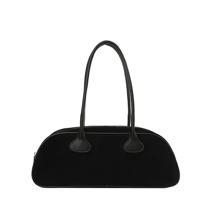 Sac Baguette rectangulaire pour femmes, tendance, fermeture éclair, sous les bras, sac à bandoulière
