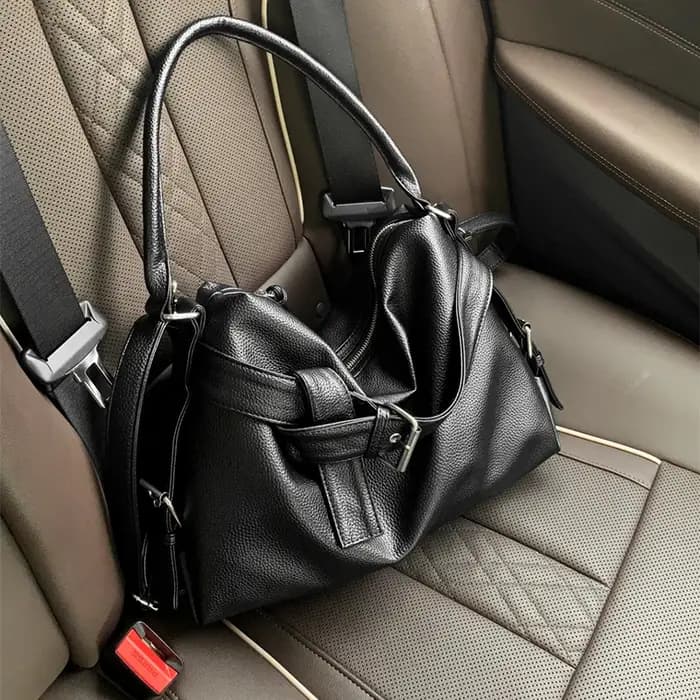 Sac fourre-tout en cuir souple de grande capacité