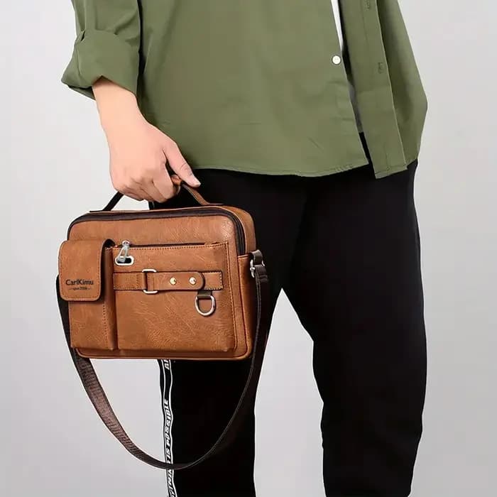 Sac d'affaires à bandoulière unique pour hommes