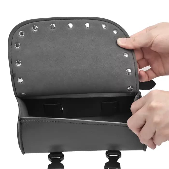 Pochette de voyage en cuir PU pour fourche de moto