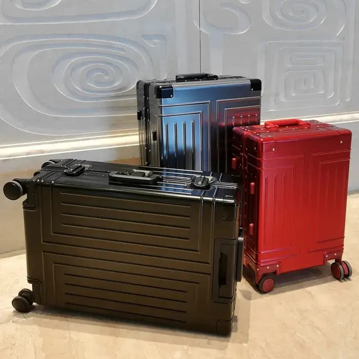 Valise voyage en Aluminium Étanche de 20/24/26/100% Pouces